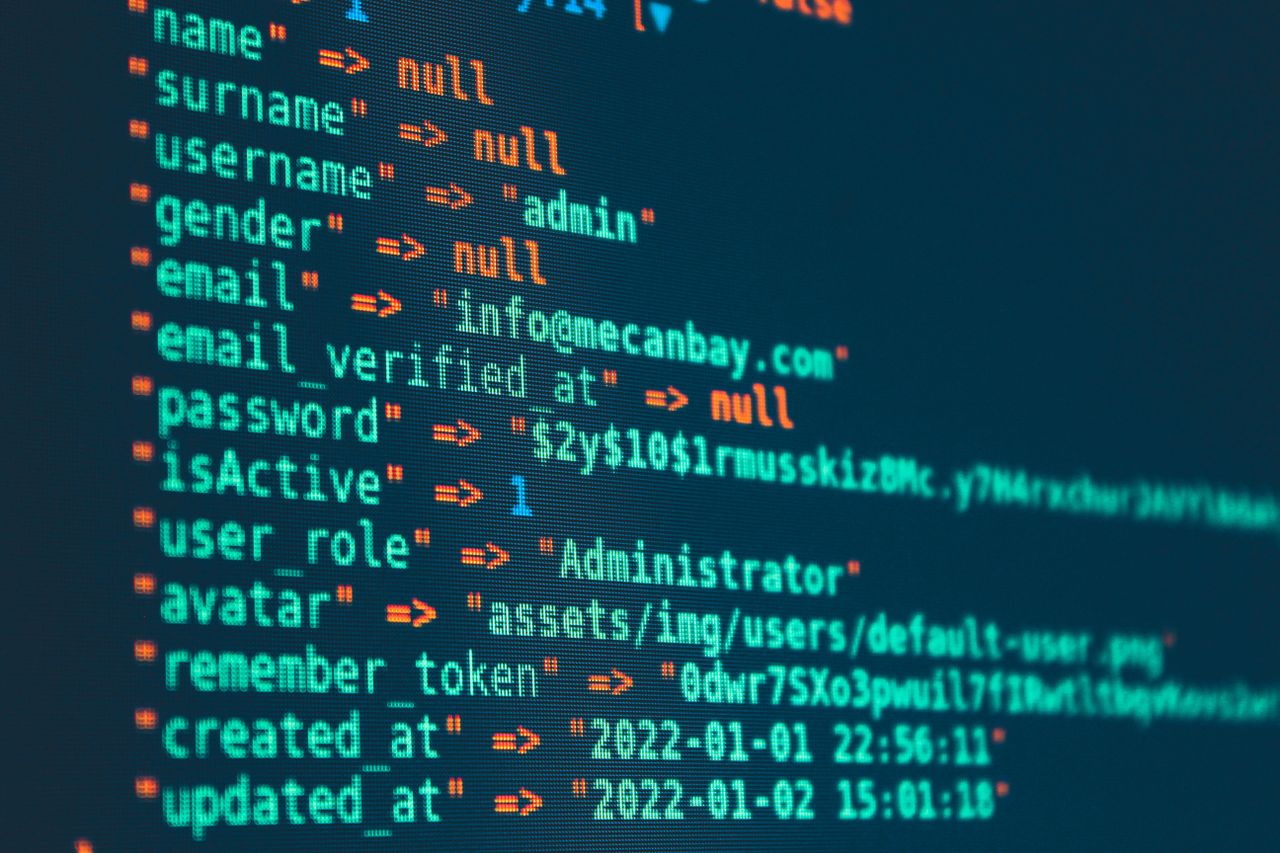 About Vibrant close-up of code displayed on a monitor with various programming details.